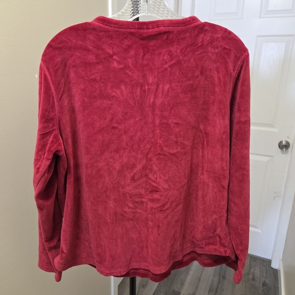 Northern Reflections Cotton Blend Red Long Sleeve Top - Picture 4 of 6